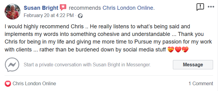 Susan Bright testimonial